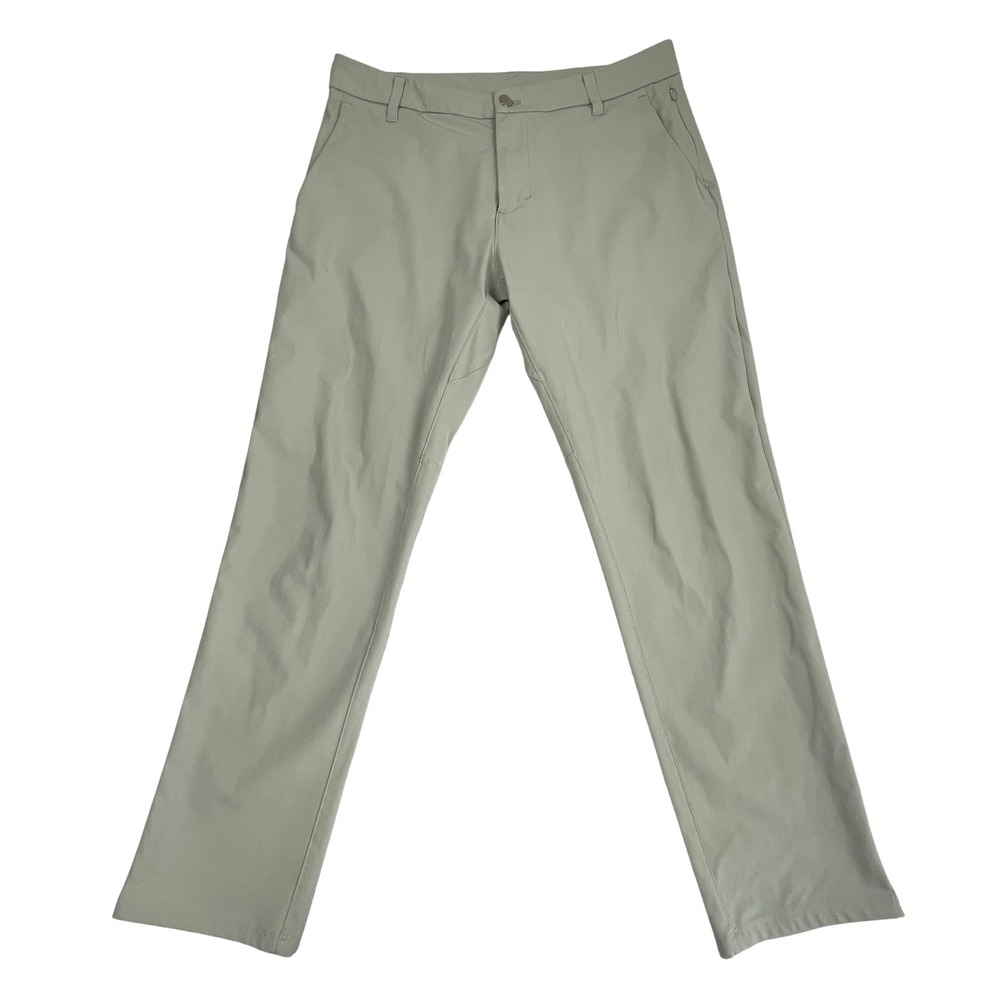 Lululemon Mens 33 (34x29) Commission Classic Fit Pant‎ Asphalt Grey Warpstreme